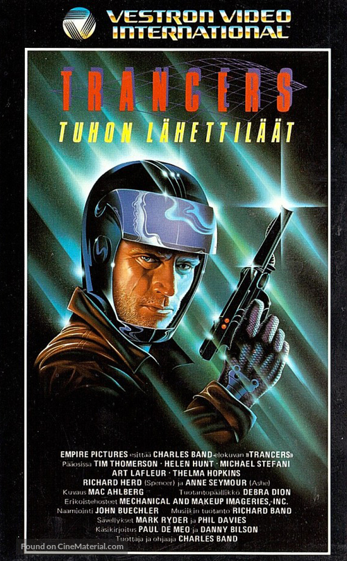 Trancers - Finnish VHS movie cover