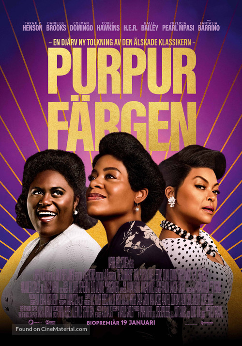 The Color Purple - Swedish Movie Poster