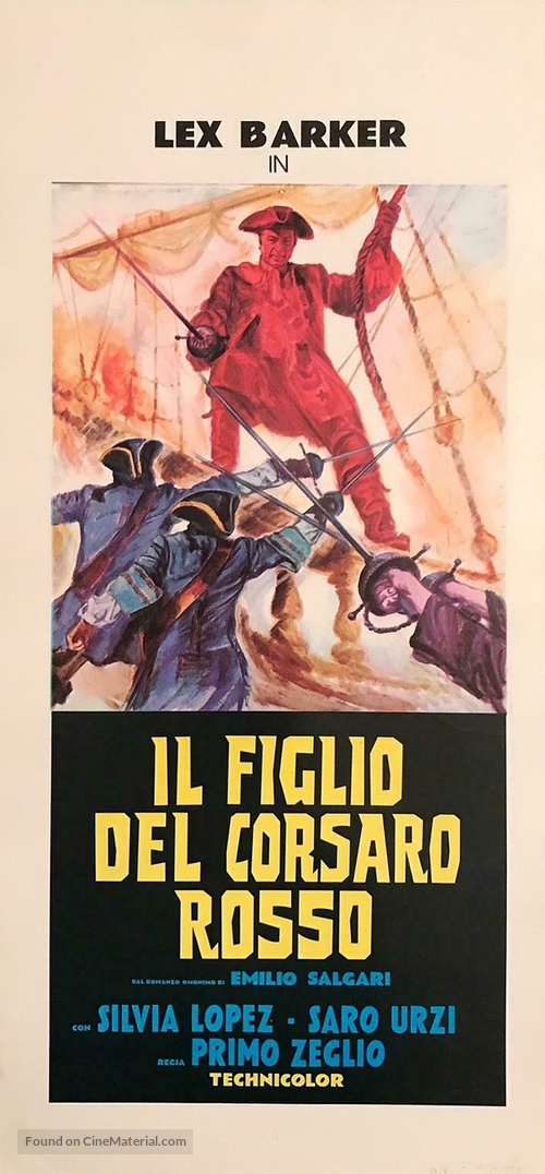 Il figlio del corsaro rosso - Italian Movie Poster