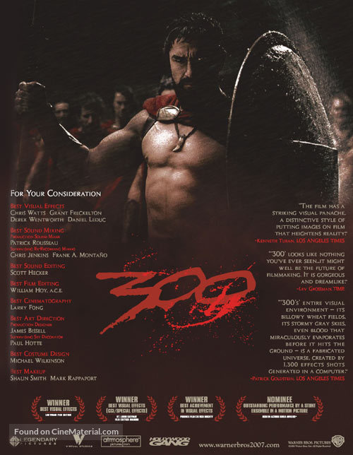 300 - For your consideration movie poster