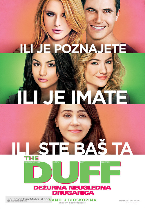 The DUFF - Serbian Movie Poster