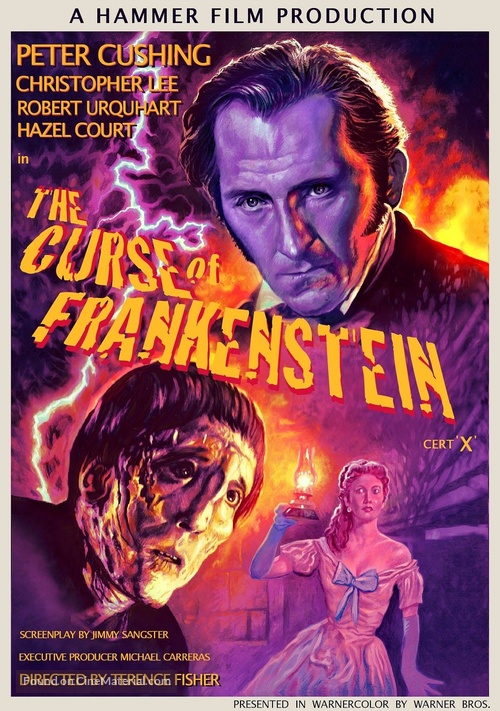 The Curse of Frankenstein - British poster
