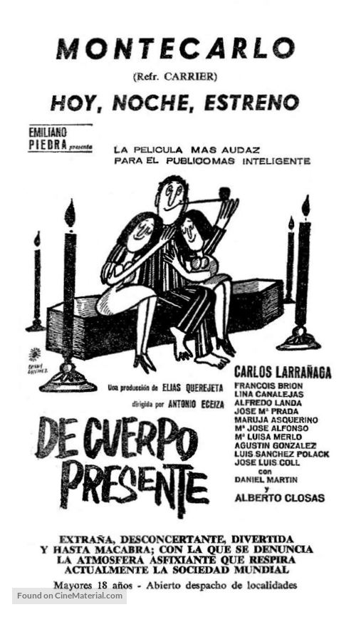 De cuerpo presente - Spanish poster