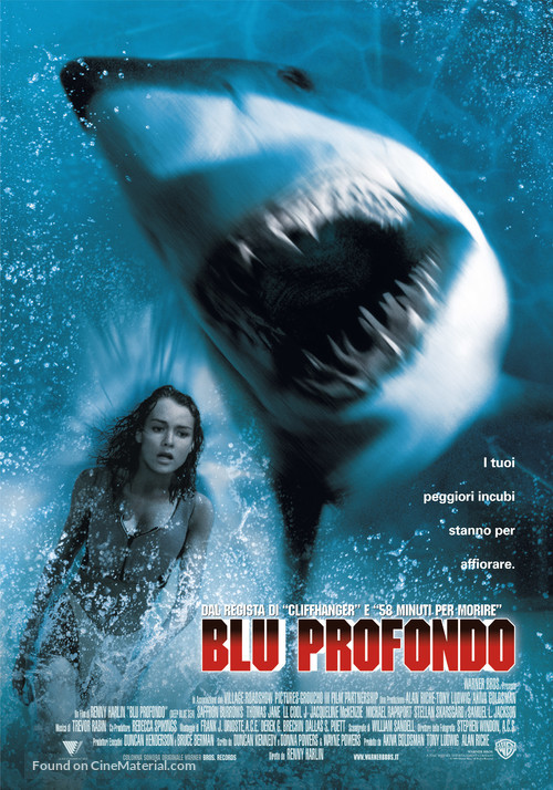 Deep Blue Sea - Italian Movie Poster