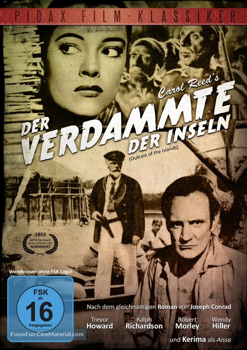 Outcast of the Islands - German DVD movie cover