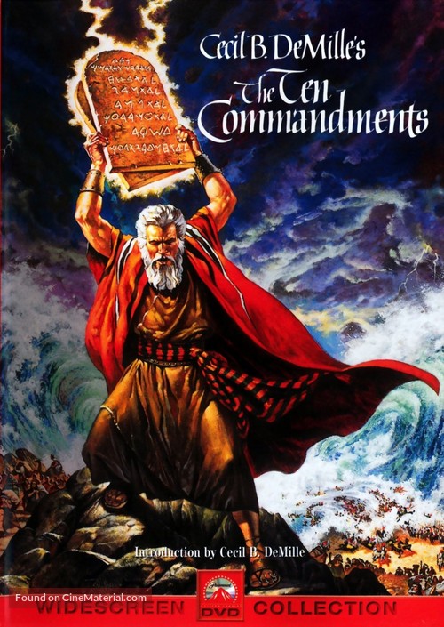 The Ten Commandments - DVD movie cover