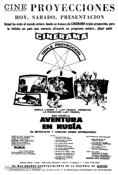 Cinerama&#039;s Russian Adventure - Spanish poster