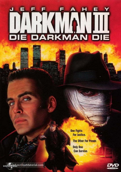 Darkman III: Die Darkman Die - DVD movie cover