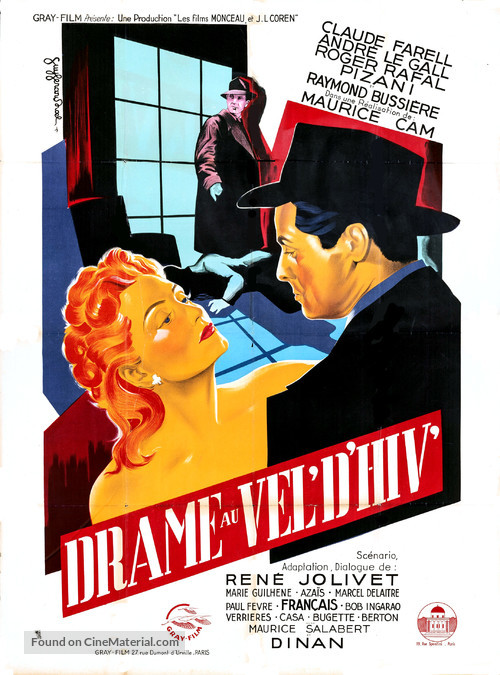 Drame au Vel&#039;d&#039;Hiv&#039; - French Movie Poster