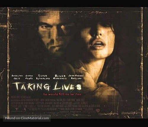 Taking Lives - British Movie Poster