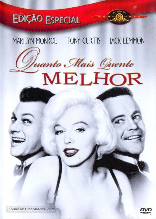 Some Like It Hot - Brazilian DVD movie cover