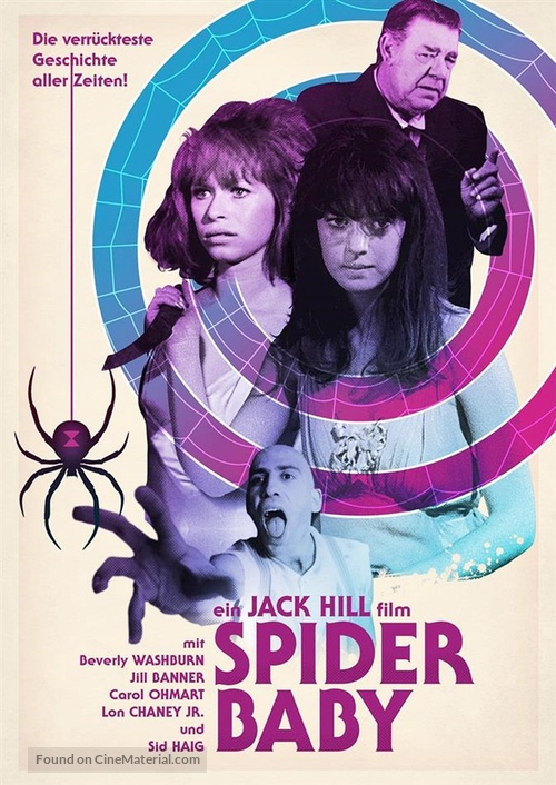 Spider Baby or, The Maddest Story Ever Told - German Blu-Ray movie cover