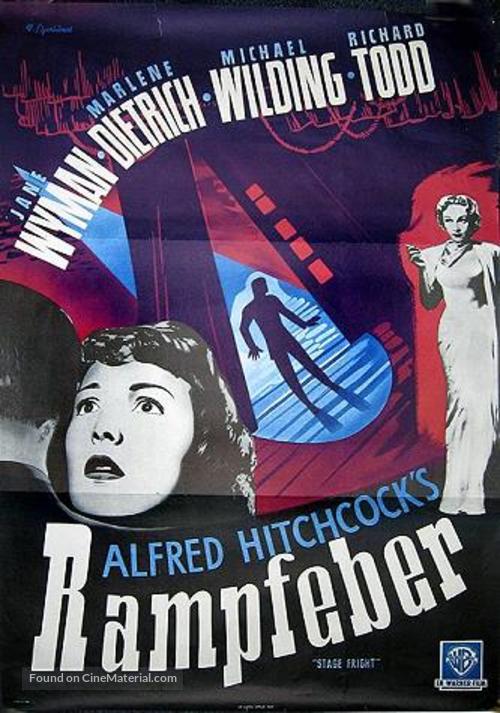 Stage Fright - Swedish Movie Poster