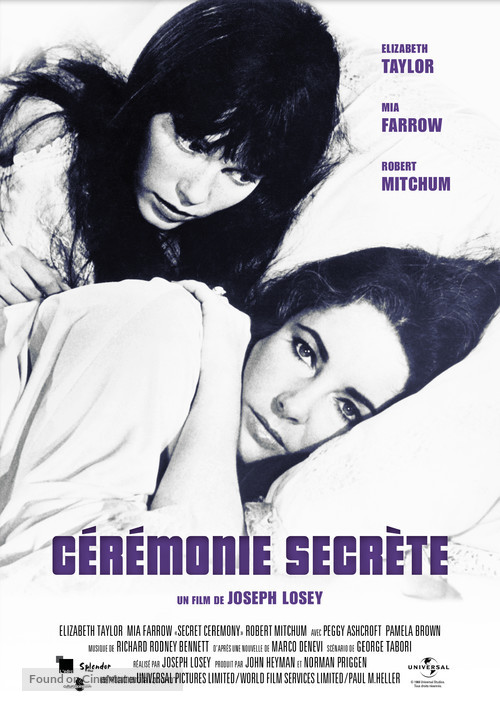 Secret Ceremony - French Re-release movie poster