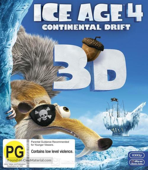 Ice Age: Continental Drift - New Zealand Blu-Ray movie cover