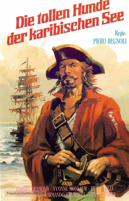 Lo sparviero dei Caraibi - German VHS movie cover