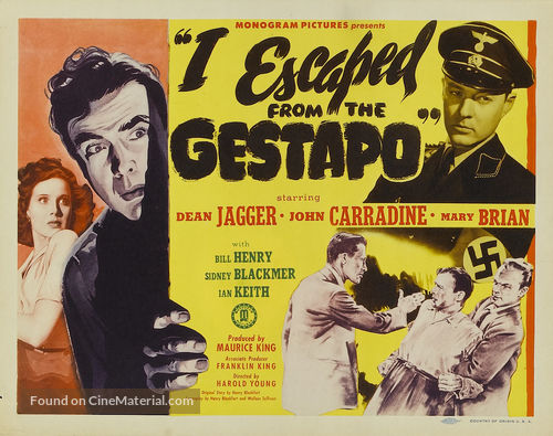 I Escaped from the Gestapo - Movie Poster