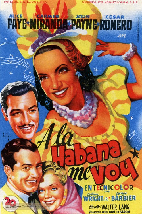 Week-End in Havana - Spanish Movie Poster