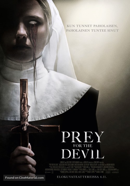 Prey for the Devil - Finnish Movie Poster