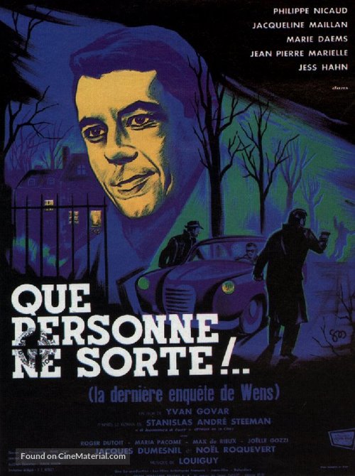 Que personne ne sorte - French Movie Poster