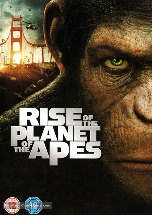 Rise of the Planet of the Apes - British DVD movie cover