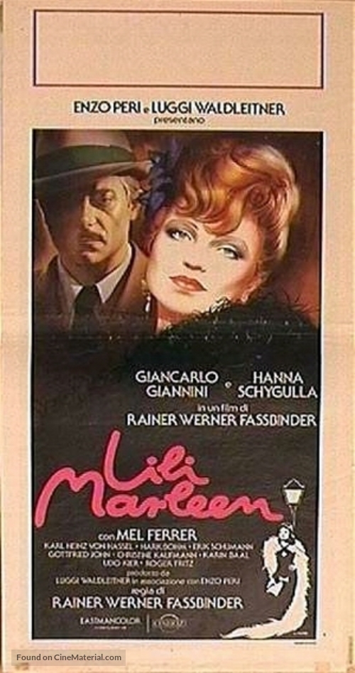 Lili Marleen - Italian Movie Poster