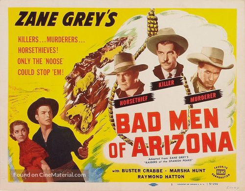 The Arizona Raiders - Re-release movie poster