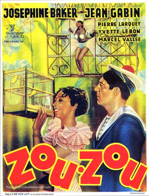 Zouzou - Belgian Movie Poster