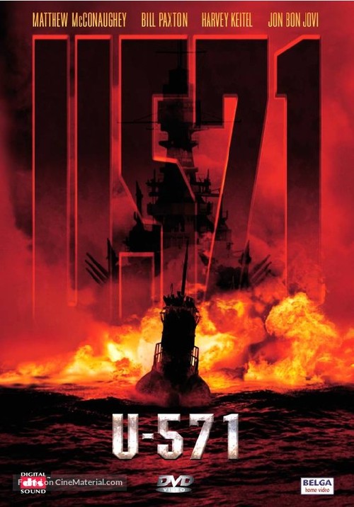 U-571 - Belgian DVD movie cover