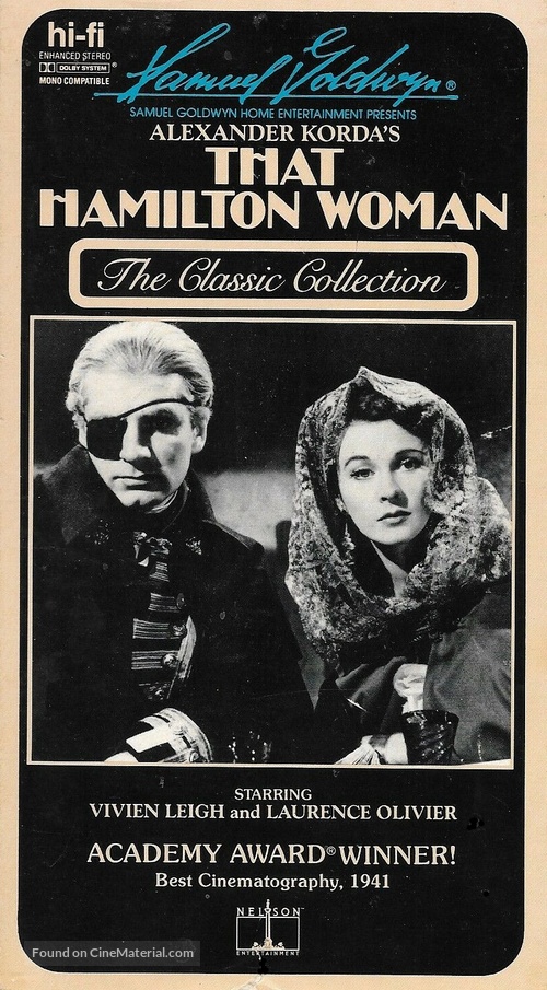 That Hamilton Woman - VHS movie cover