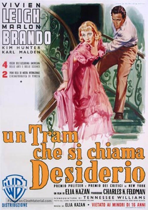 A Streetcar Named Desire - Italian Movie Poster