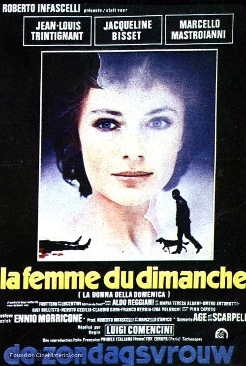 La donna della domenica - Belgian Movie Poster