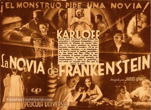 Bride of Frankenstein - Spanish poster