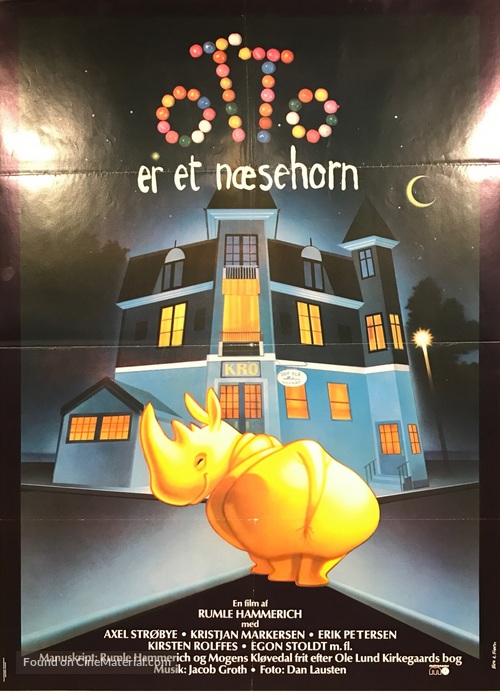 Otto er et n&aelig;sehorn - Danish Movie Poster