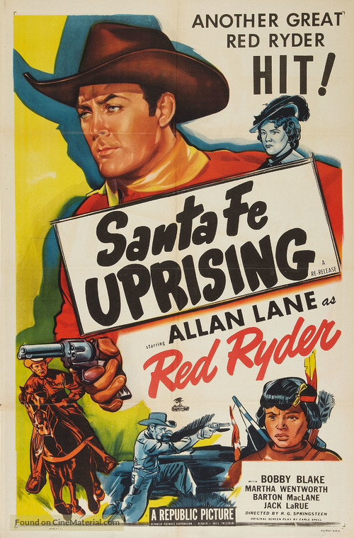 Santa Fe Uprising - Re-release movie poster