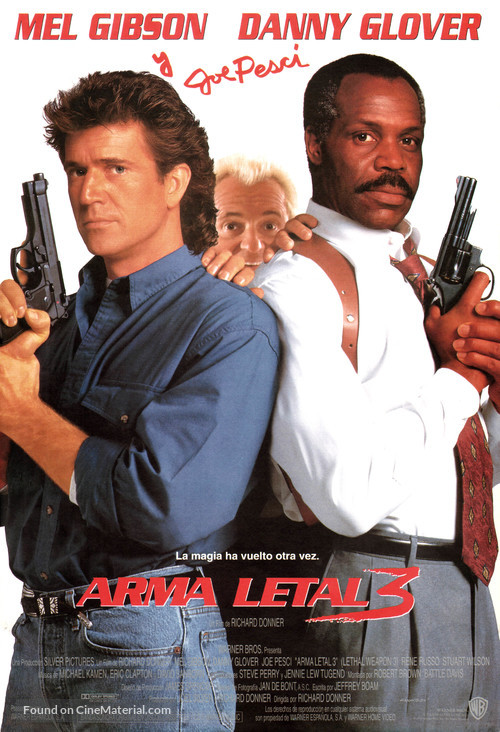 Lethal Weapon 3 - Spanish Movie Poster