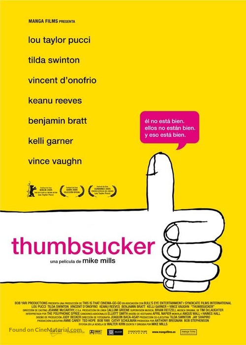 Thumbsucker - Spanish Movie Poster