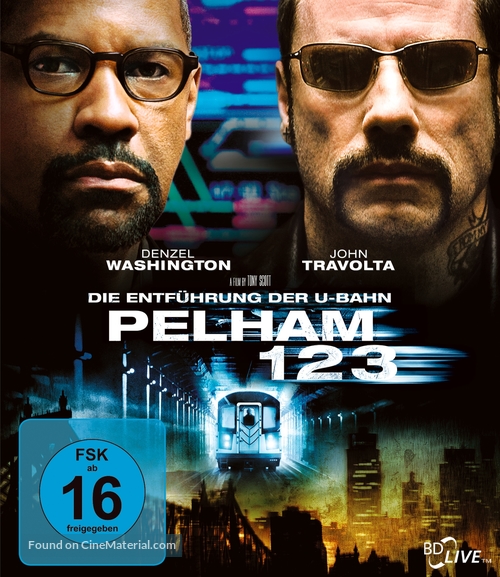 The Taking of Pelham 1 2 3 - German Blu-Ray movie cover