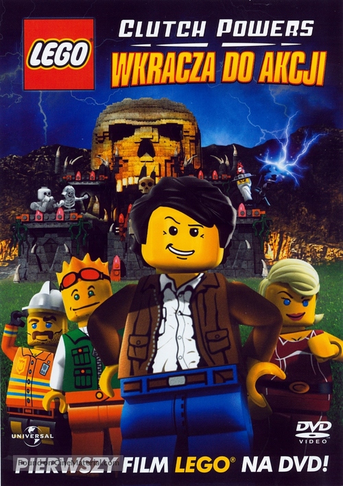 Lego: The Adventures of Clutch Powers - Polish DVD movie cover