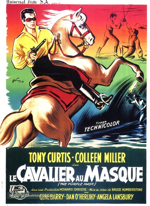 The Purple Mask - French Movie Poster