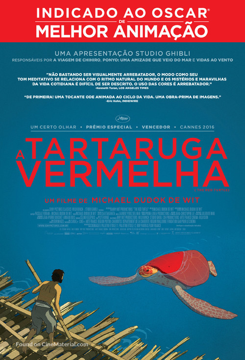 La tortue rouge - Brazilian Movie Poster