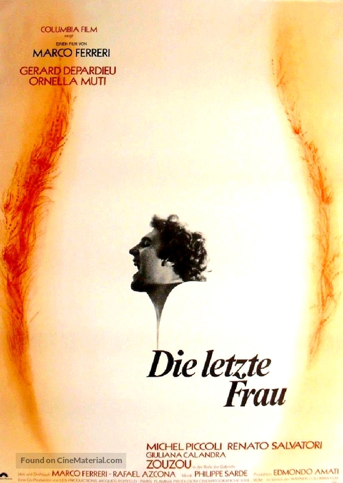 La derni&egrave;re femme - German Movie Poster