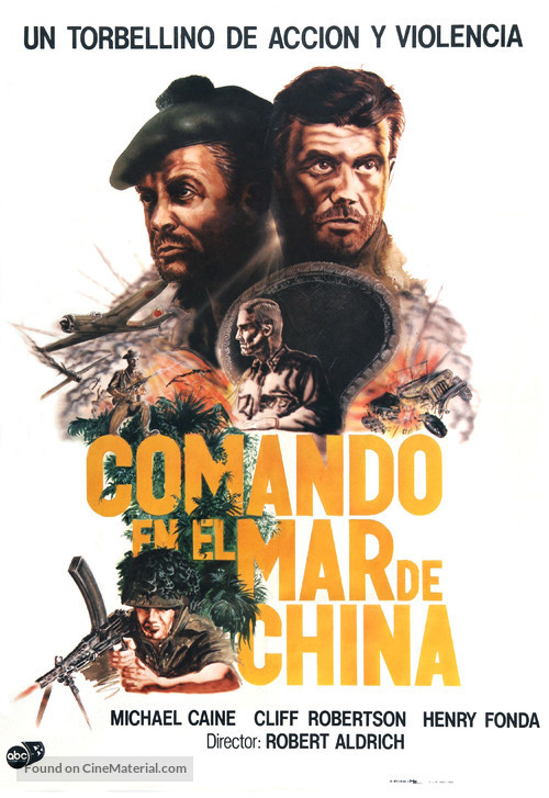 Too Late the Hero - Spanish Movie Poster