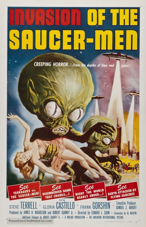 Invasion of the Saucer Men - Movie Poster