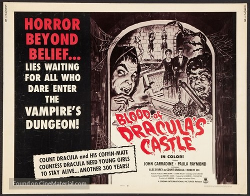 Blood of Dracula&#039;s Castle - Movie Poster
