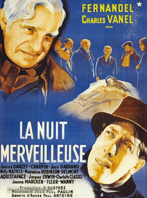 La nuit merveilleuse - French Movie Poster