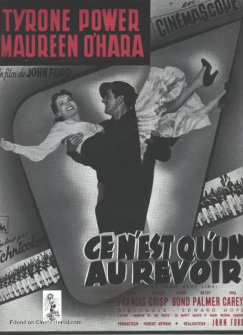The Long Gray Line - French Movie Poster
