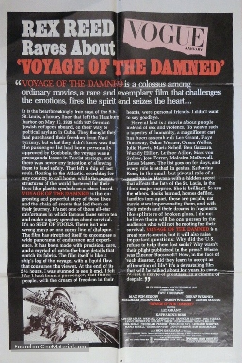 Voyage of the Damned - Movie Poster