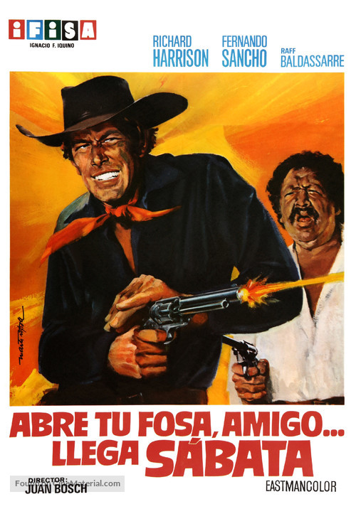 Abre tu fosa, amigo, llega S&aacute;bata... - Spanish Movie Poster
