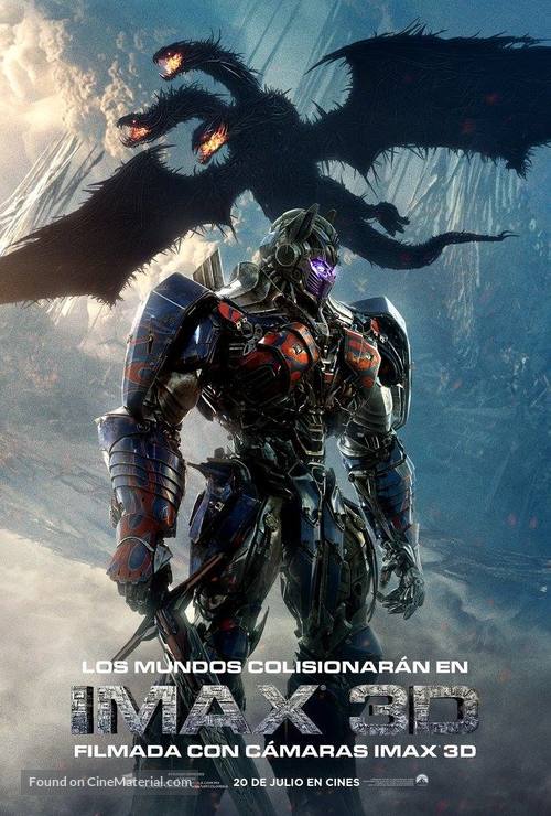 Transformers: The Last Knight - Argentinian Movie Poster